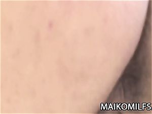 Mari Inui: insane aged JAV wooly snatch crammed With glue